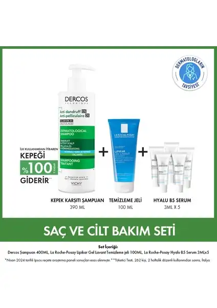 Vichy Saç ve Cilt Bakım Seti Kepek Sorunu İçin Güncel ve Etkili Çözüm Sunar