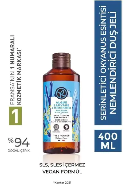 Yves Rocher Nemlendirici ve Serinletici Okyanus Esintili Duş Jeli Detayları ve Kullanıcı Yorumları