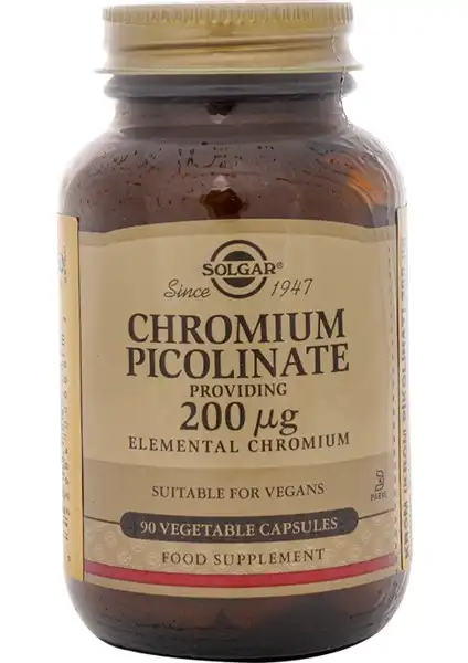 Kilo Kontrolünde Etkili Destek: Solgar Chromium Picolinate 200 Mcg Hakkında Bilgiler