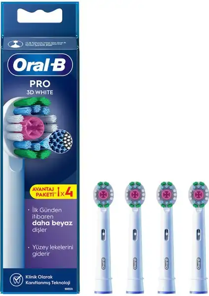 Oral-B 3D White X-Filament Yedek Başlık ile Diş Temizliğinizi Geliştirin