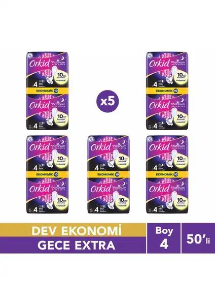Orkid Platinum Hijyenik Ped Gece Ekstra ile Sağlık ve Konfor Bir Arada