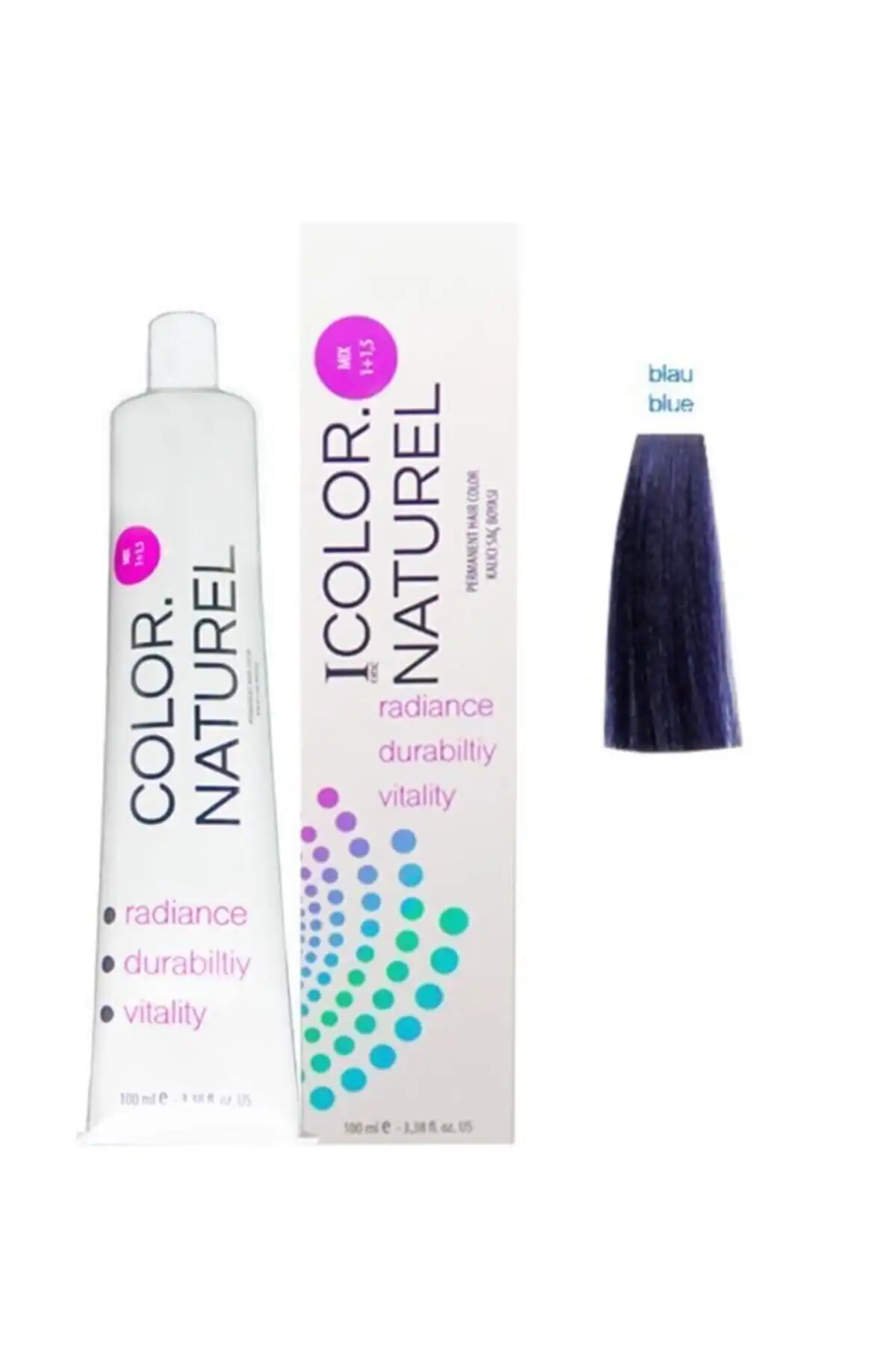 Color Naturel Kalıcı Mavi ve Neva Color Yoğun Yeşil Saç Boyası Uygulaması ve Karşılaştırması