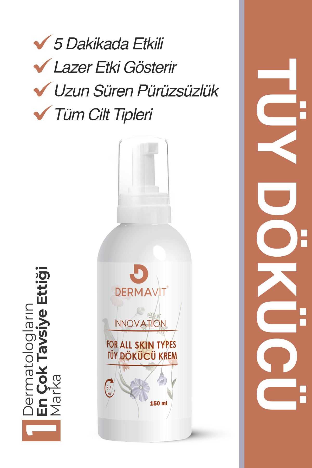 Dermavit Tüy Ve Dökücü VeNemlendirici Süt Isırgan Otu & Hyaluronik Asit Özlü 150 Ml