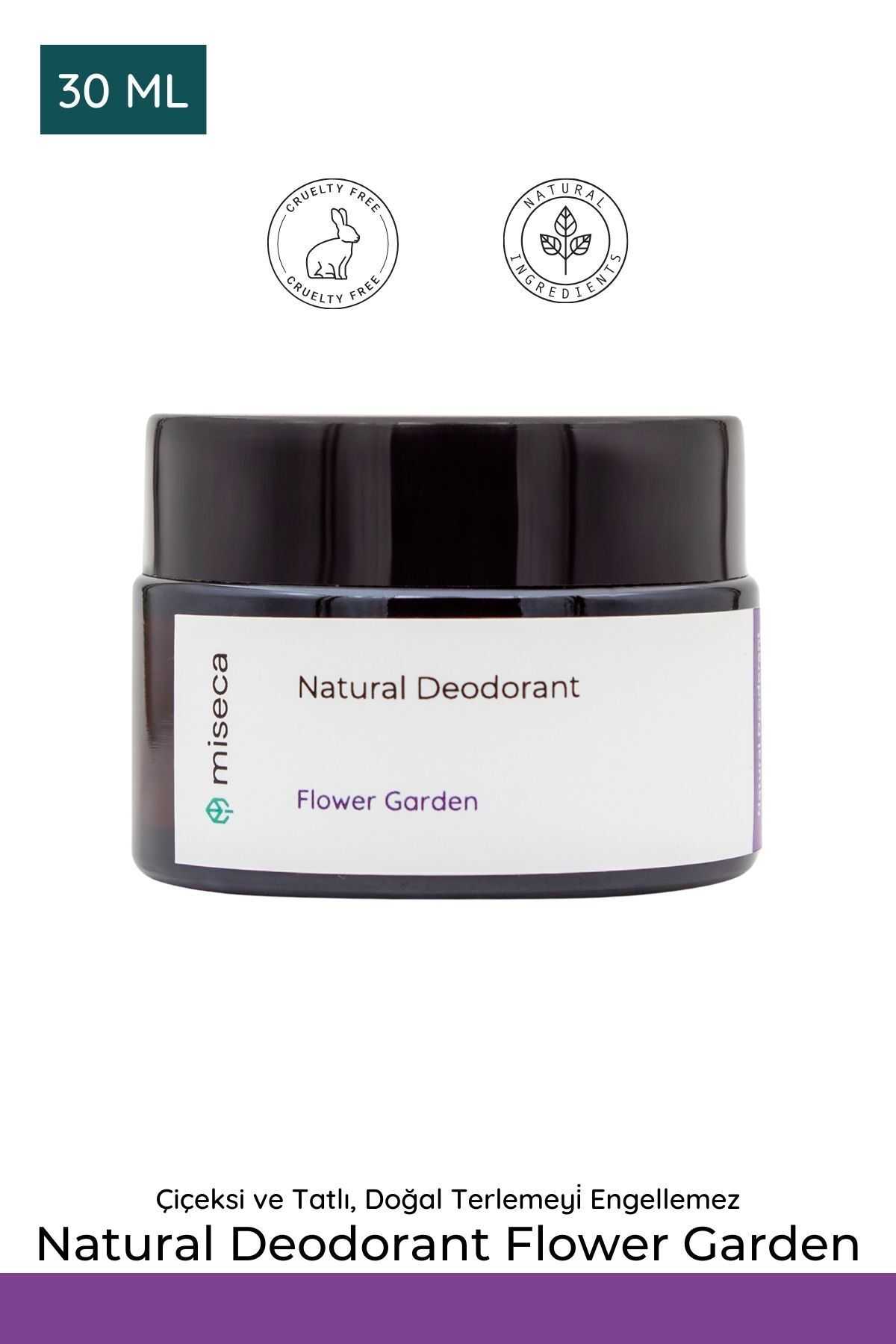 miseca Natural Deodorant Flower Garden 30 ml Doğal Krem Deodorant
