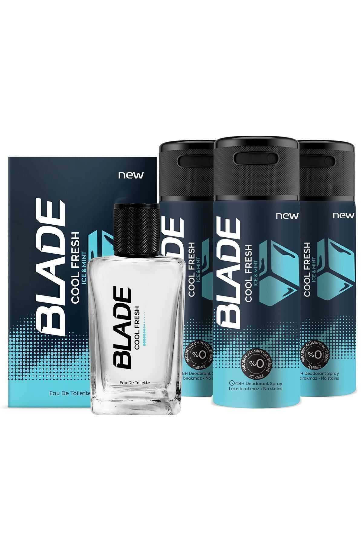 Blade Cool Fresh Edt Erkek Parfüm 70 ml & Deodorant 3x150 ml