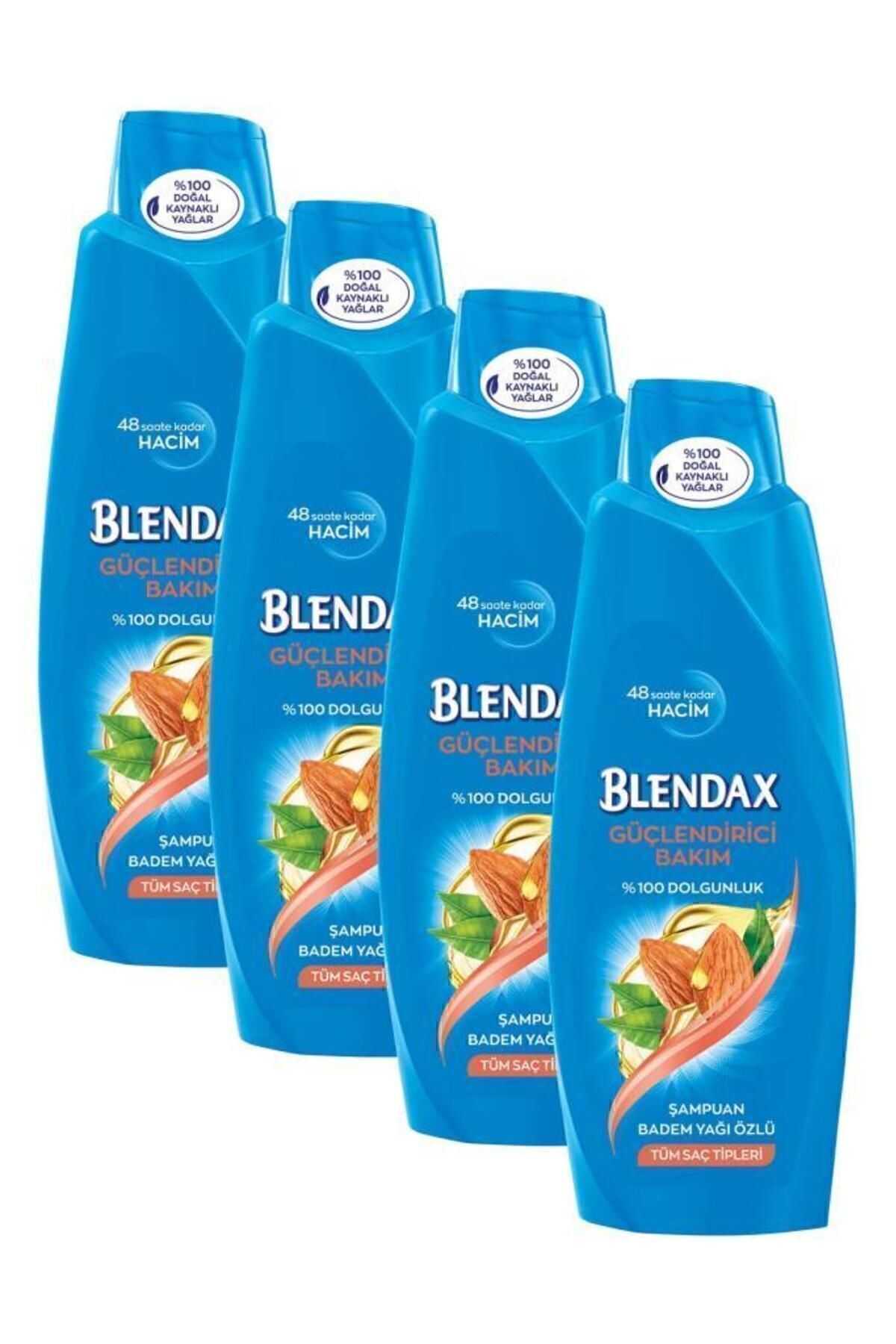 Blendax Güçlendirici Bakım Badem Yağı Özlü Şampuan 500 ml X 4 Adet