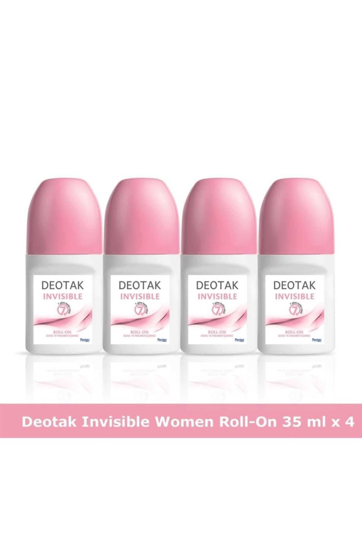 Deotak Invisible Kadın Roll-on Deodorant 35 ml x 4 adet