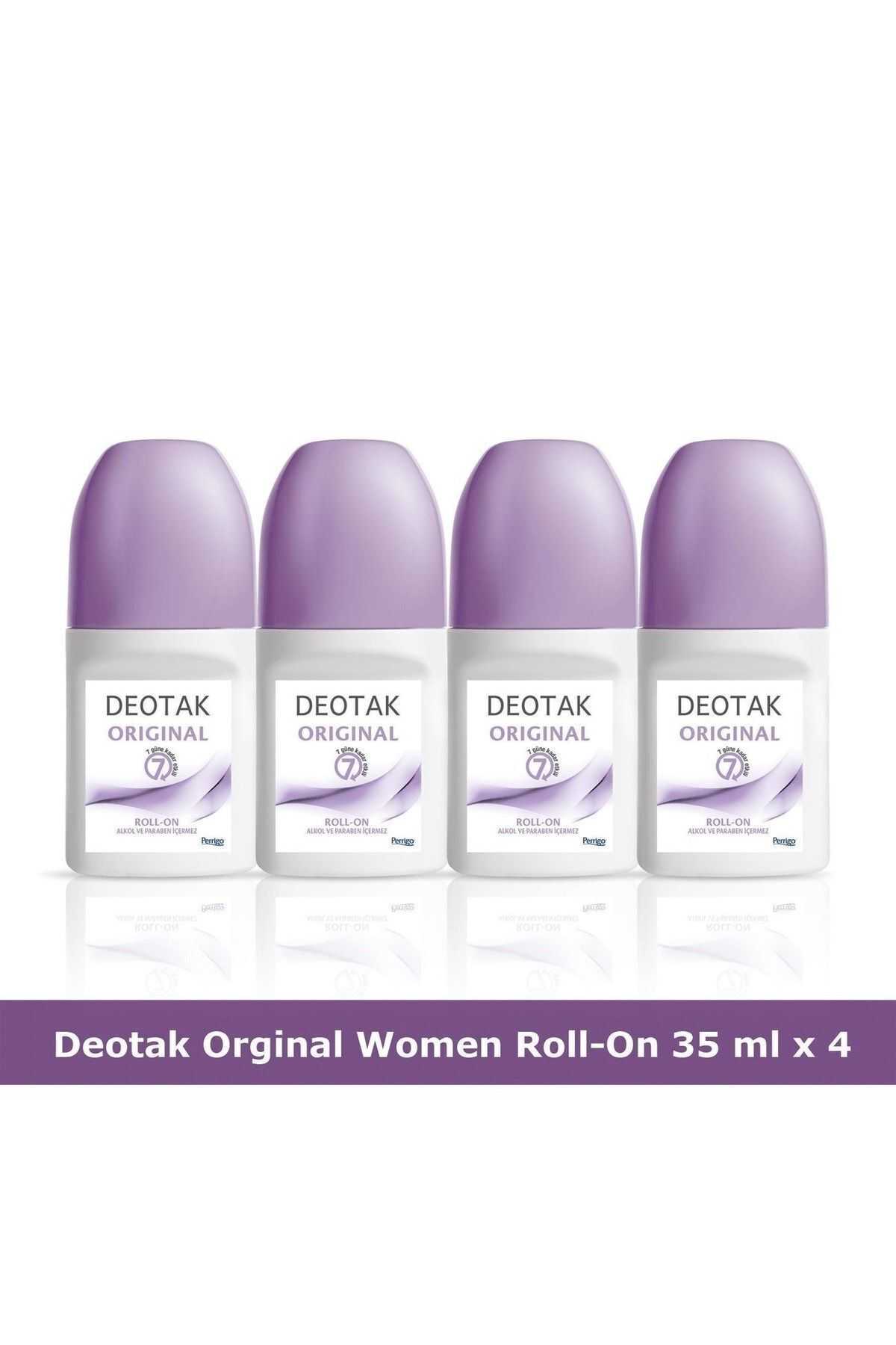Deotak Original Kadın Roll-on Deodorant 35 ml x 4 adet