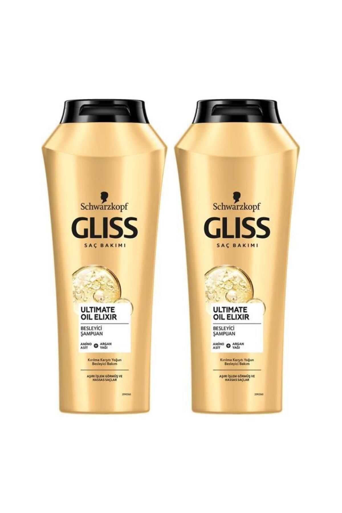 Gliss Ultimate Oil Elixir Besleyici Şampuan 500 ml X 2 Adet