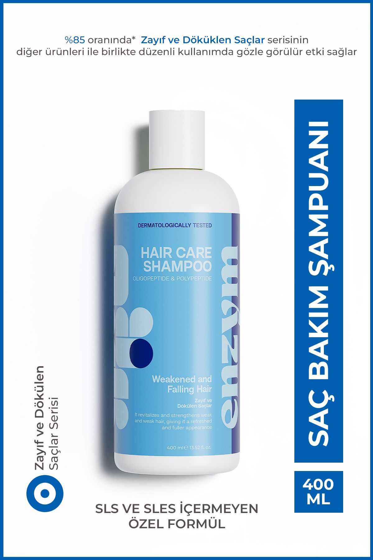 ENZYM COSMETICS Zayıf Ve Dökülen Saçlar Için Saç Bakım Şampuanı 400 ml (PROCAPİL)