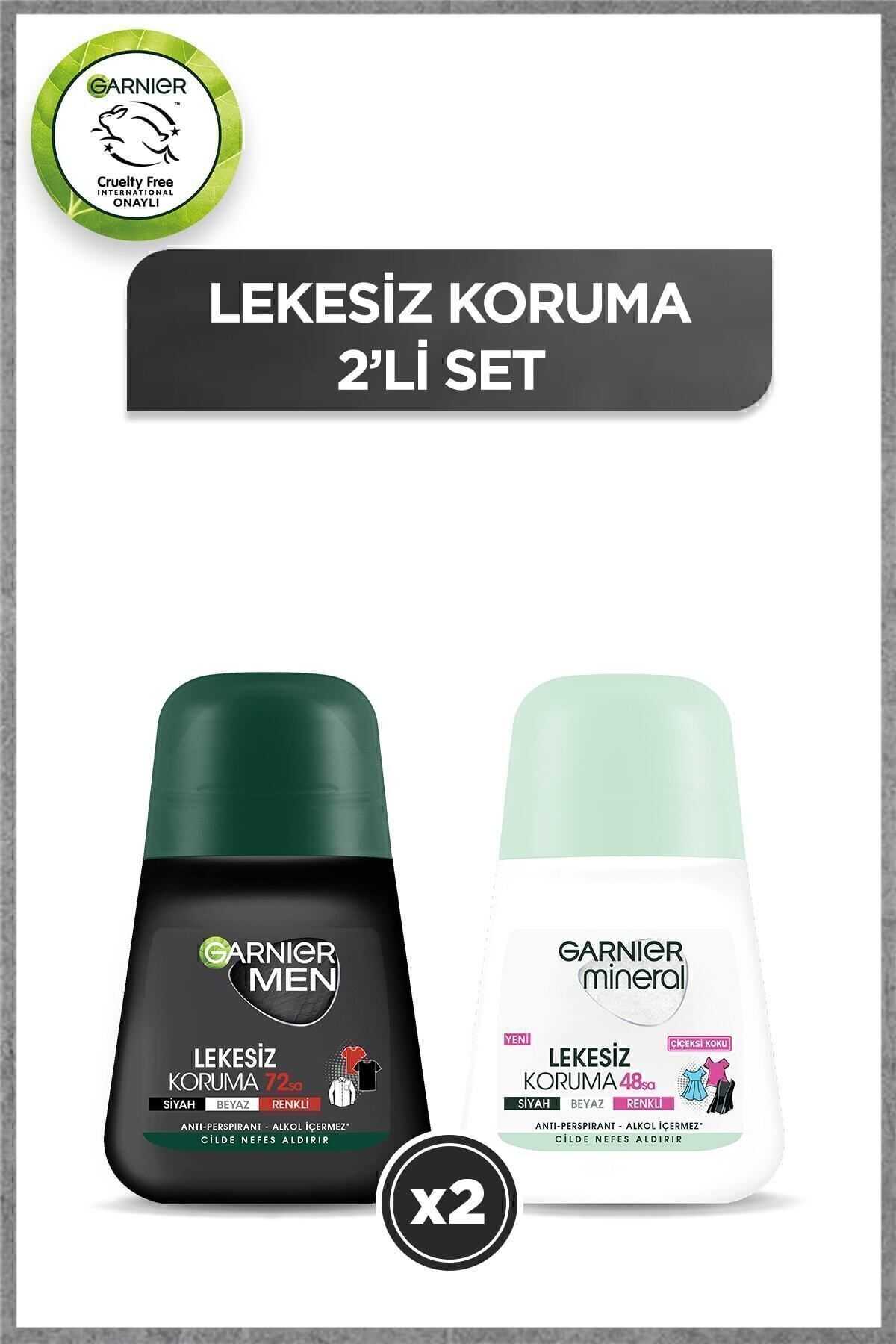 Garnier Mineral Kadın Lekesiz Koruma Roll-on Men Erkek Lekesiz Koruma Roll-on