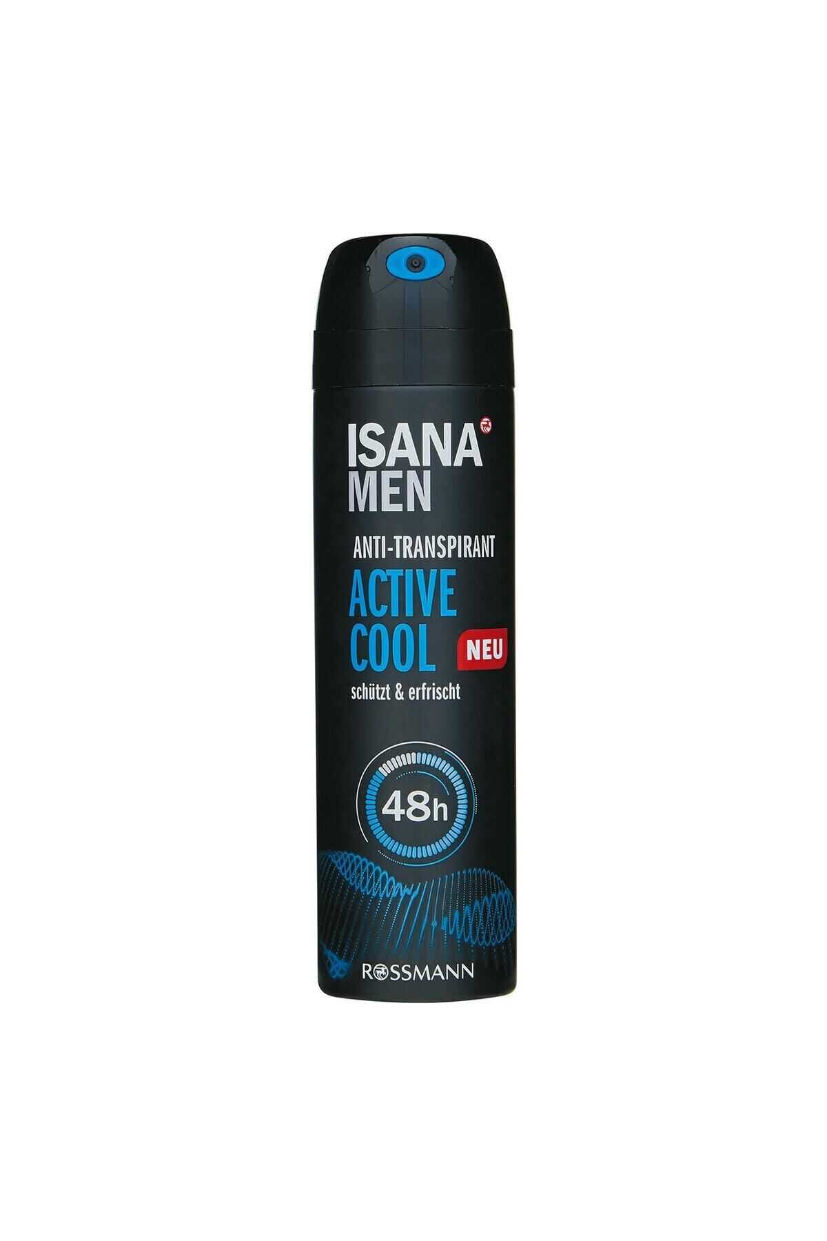 ISANA MEN Active Cool 150 ml Erkek Sprey Deodorant 4305615633336