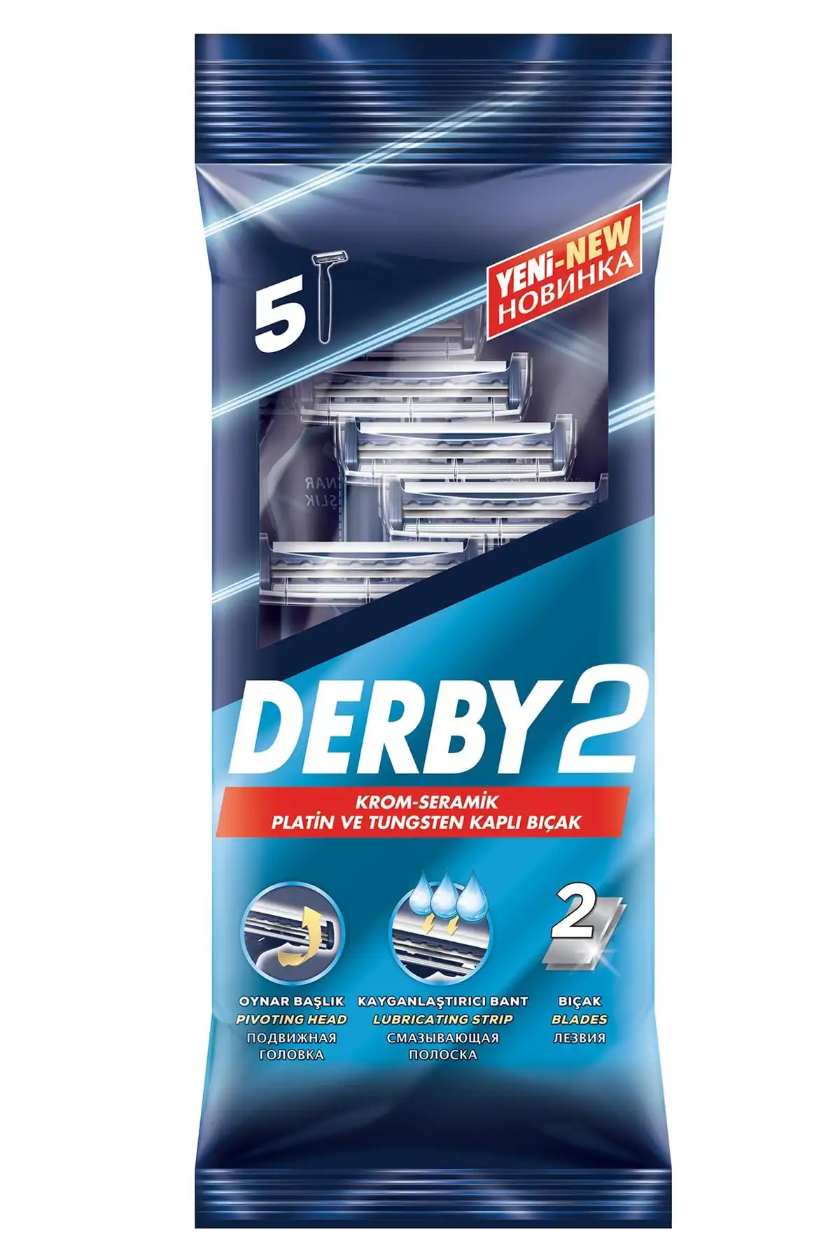 Derby 2 5'li Poşet ve Derby Samurai3 Tıraş Bıçakları Karşılaştırması