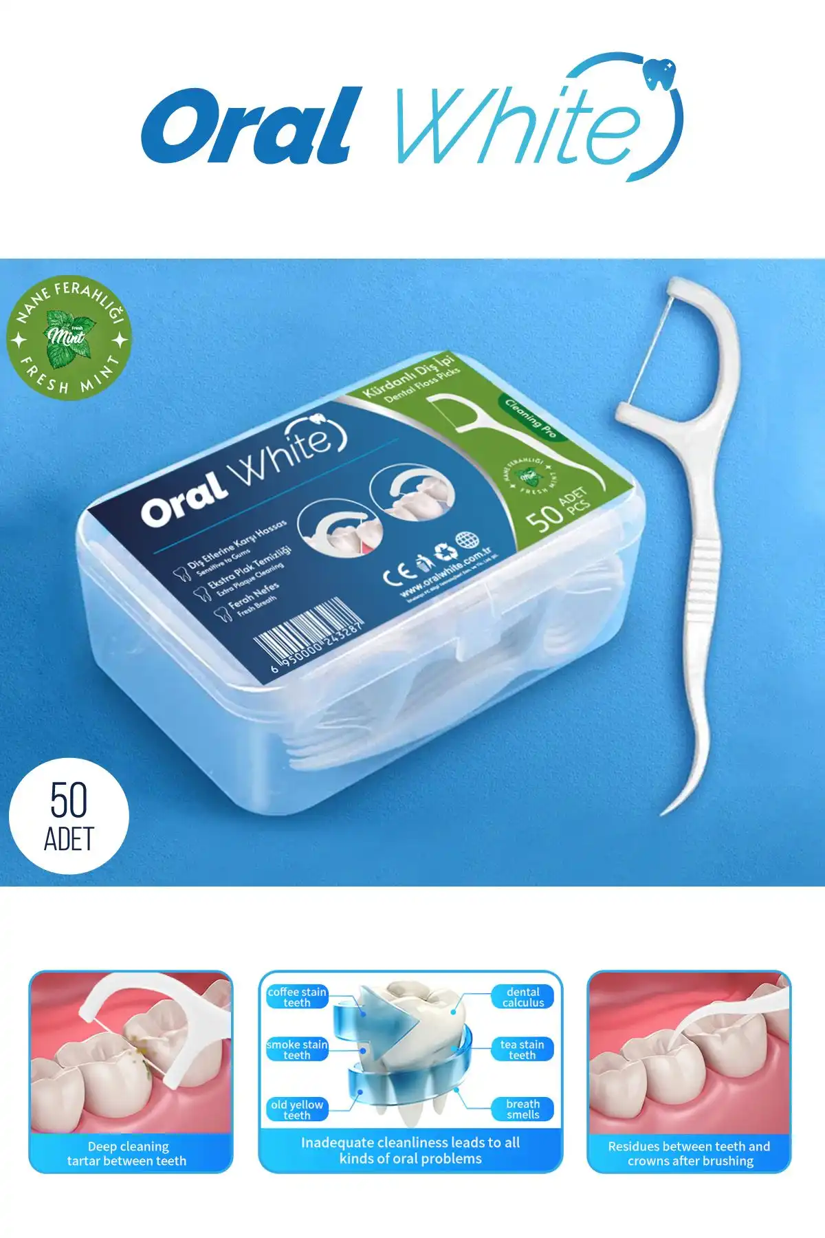 Cleaning Pro Diş İpi Naneli - Etkili Ağız Bakım Çözümü