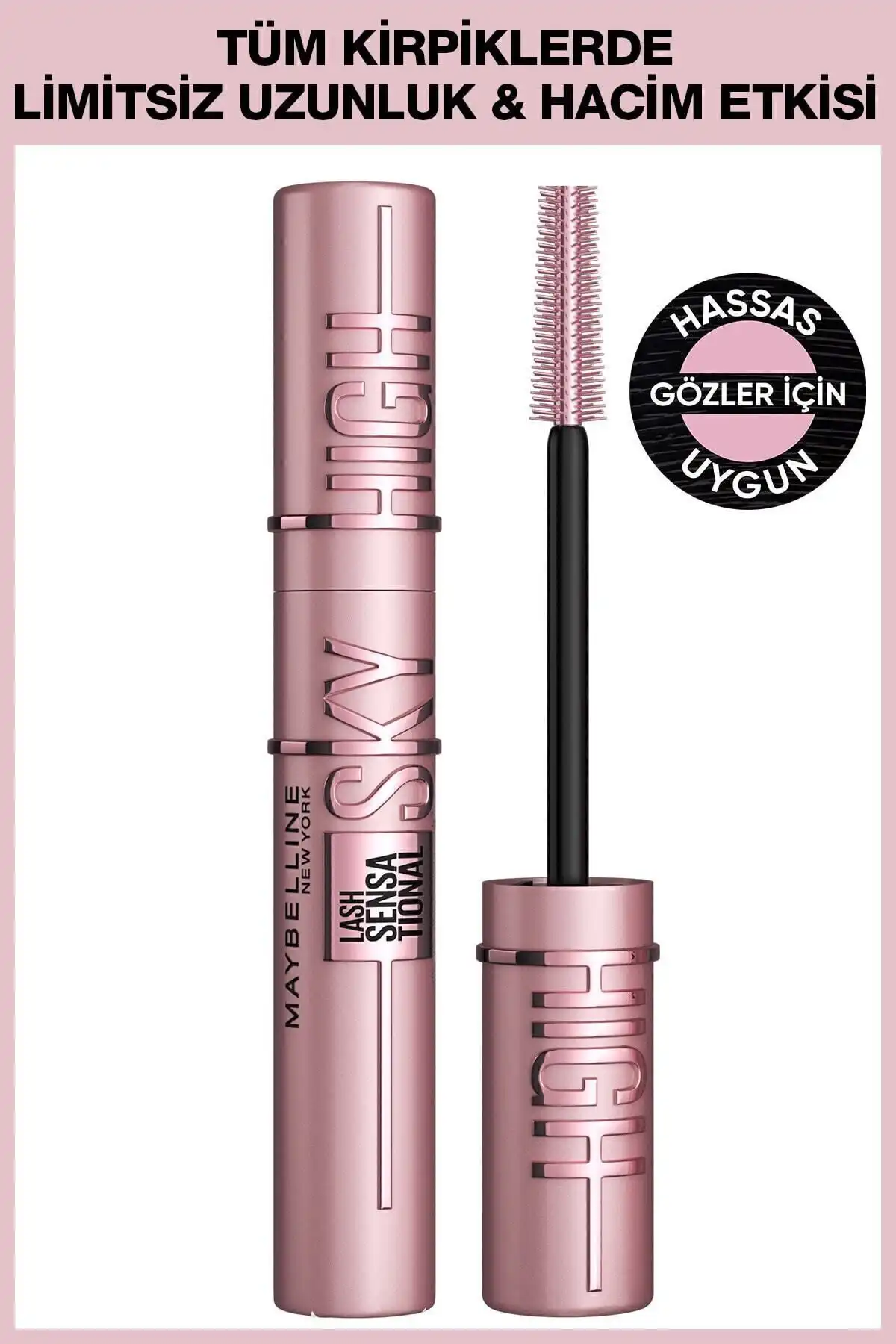 Maybelline New York Lash Sensational Sky High Maskara: Uzunluk ve Hacim