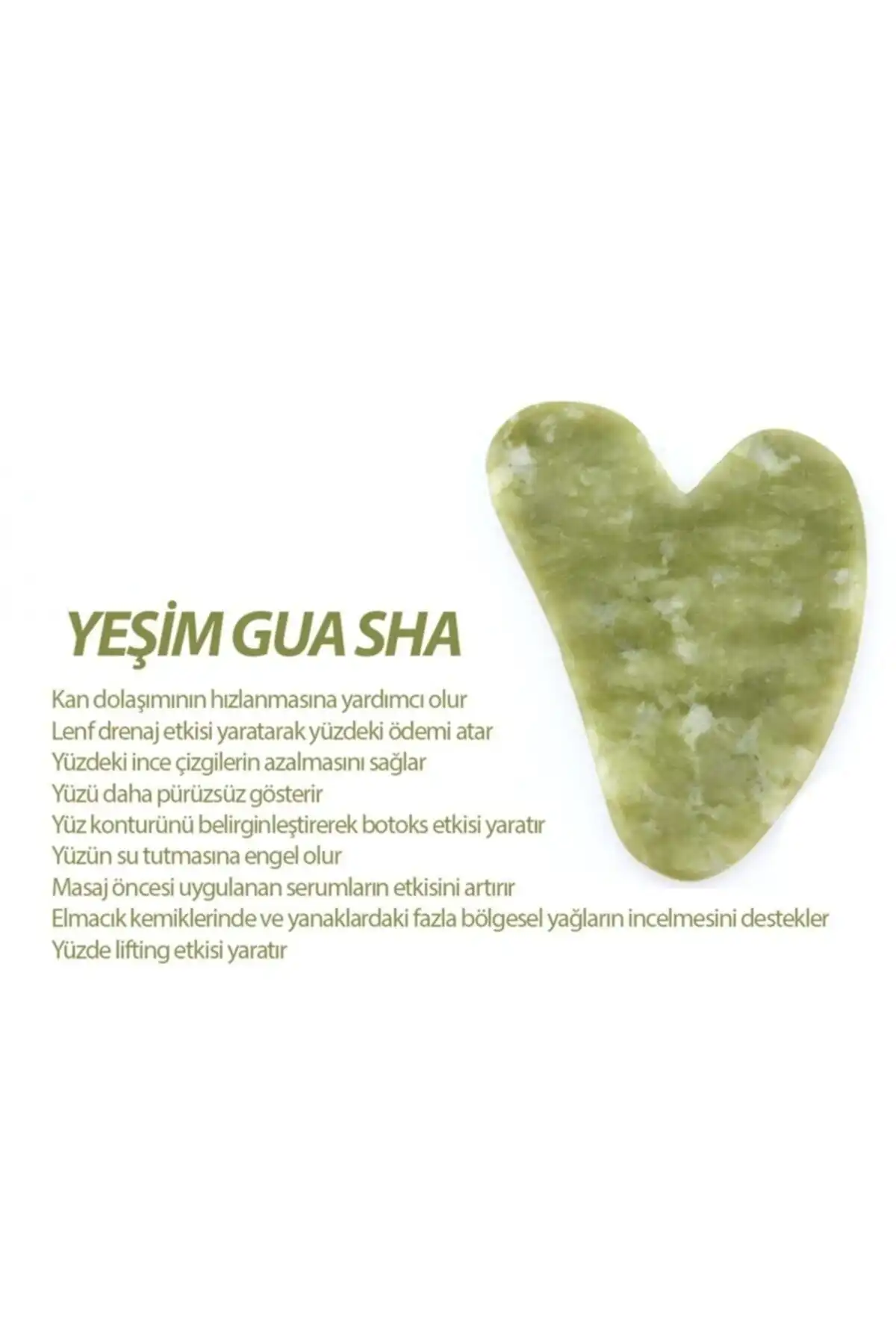 Sertifikalı Yeşim Gua Sha Masaj Taşı: Cilt Bakımında Doğal Çözüm