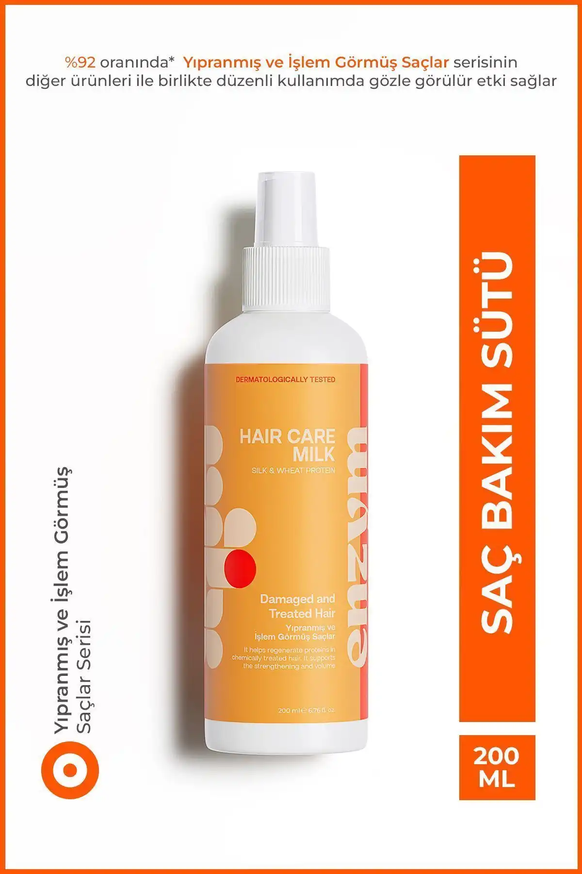 Yıpranmış ve İşlem Görmüş Saçlar İçin Bakım Spreyi - ENZYM Cosmetics