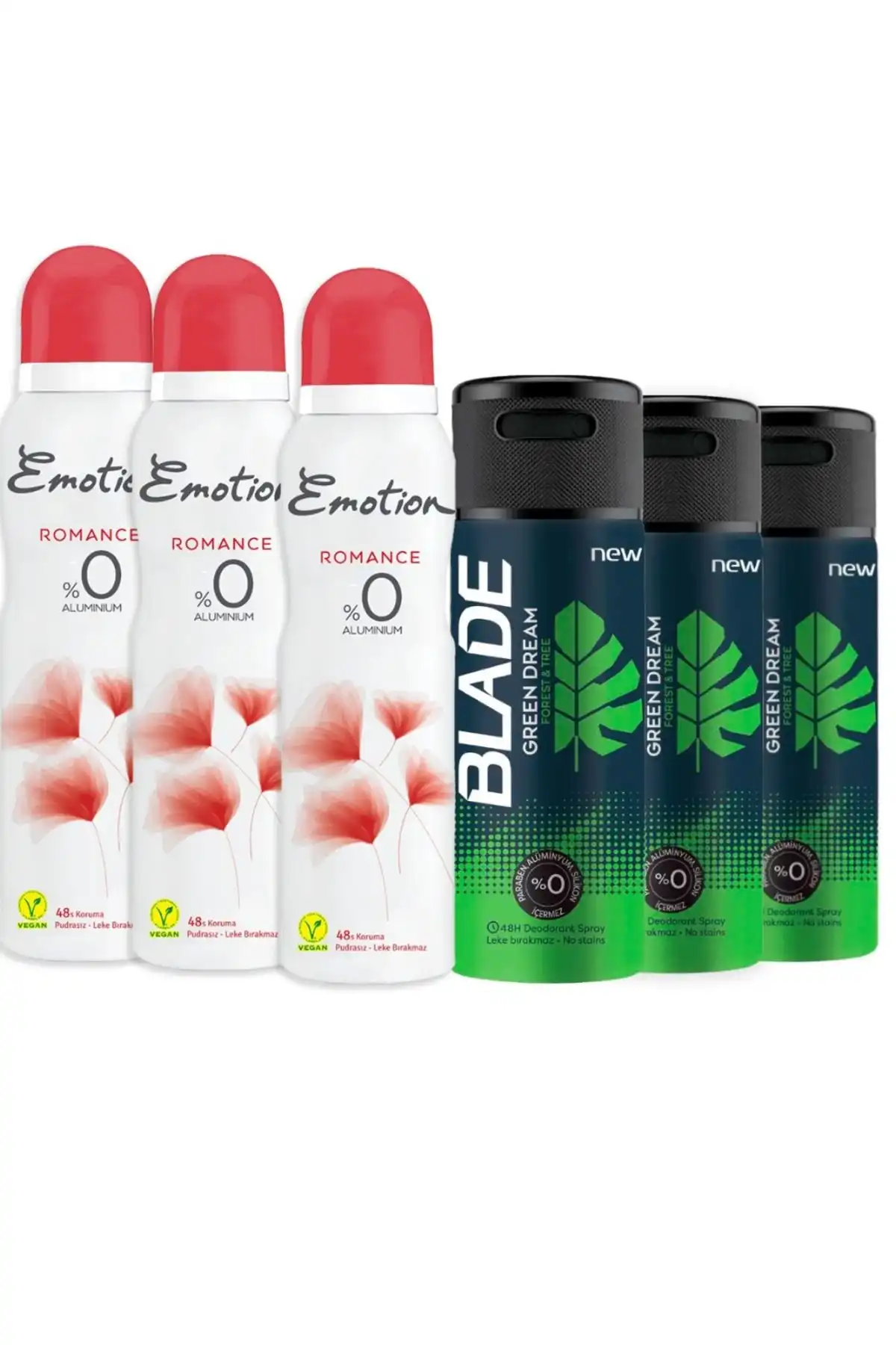 Blade Green Dream ve Emotion Romance Deodorant Seti ile Tazelik Deneyimi