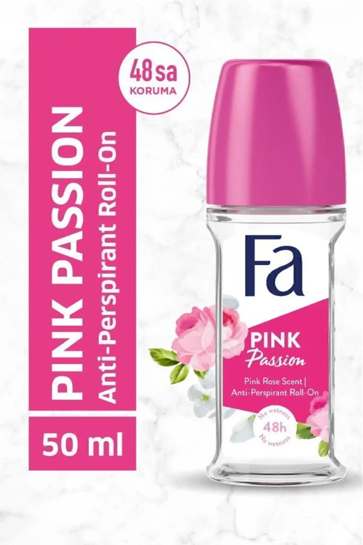 Fa Women Pink Passion Pembe Gül Anti-Perspirant Roll-On: Ferah ve Kalıcı Koku