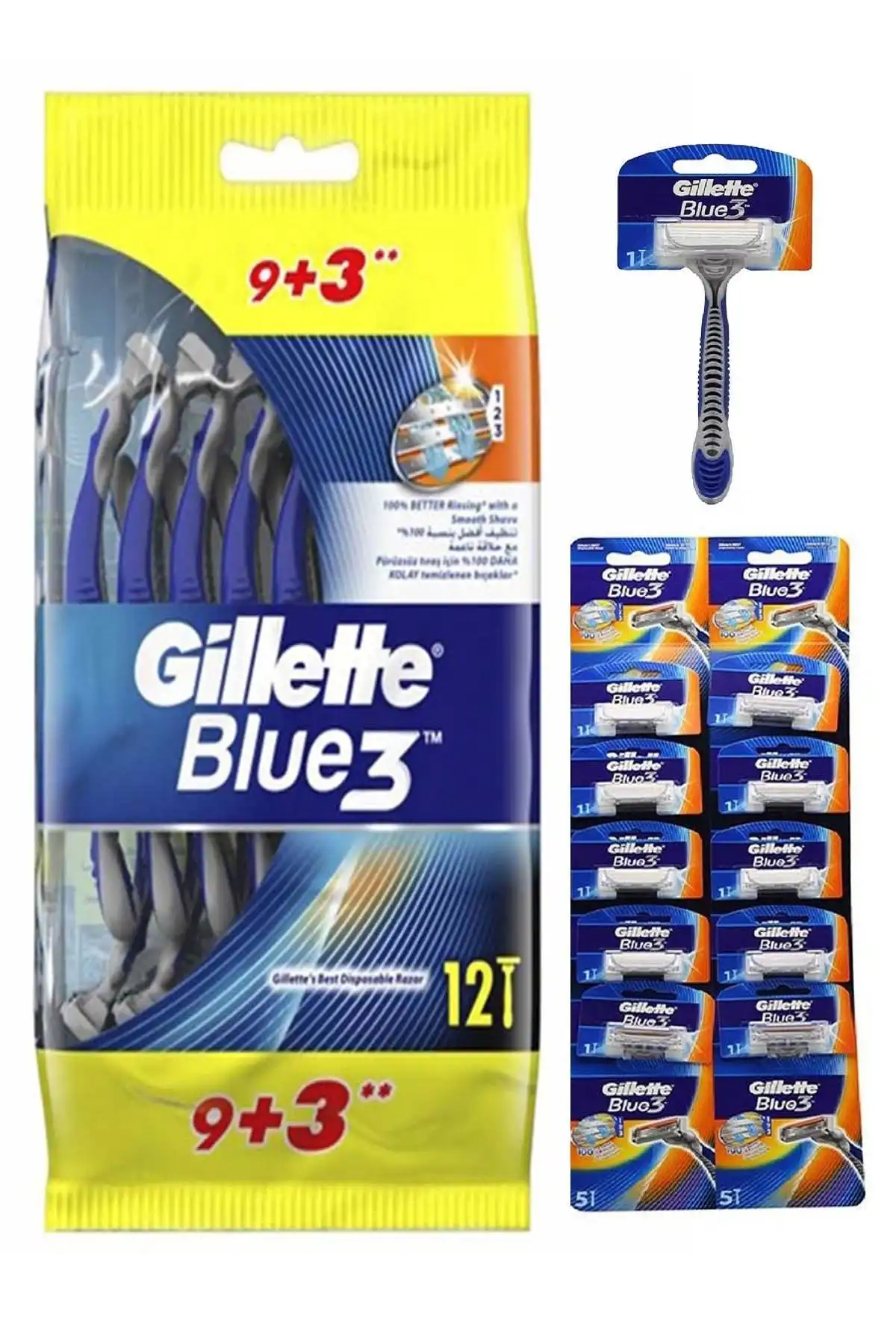 Gillette Blue3 Kullan At Tıraş Bıçağı: Pratik ve Etkili Tıraş Deneyimi