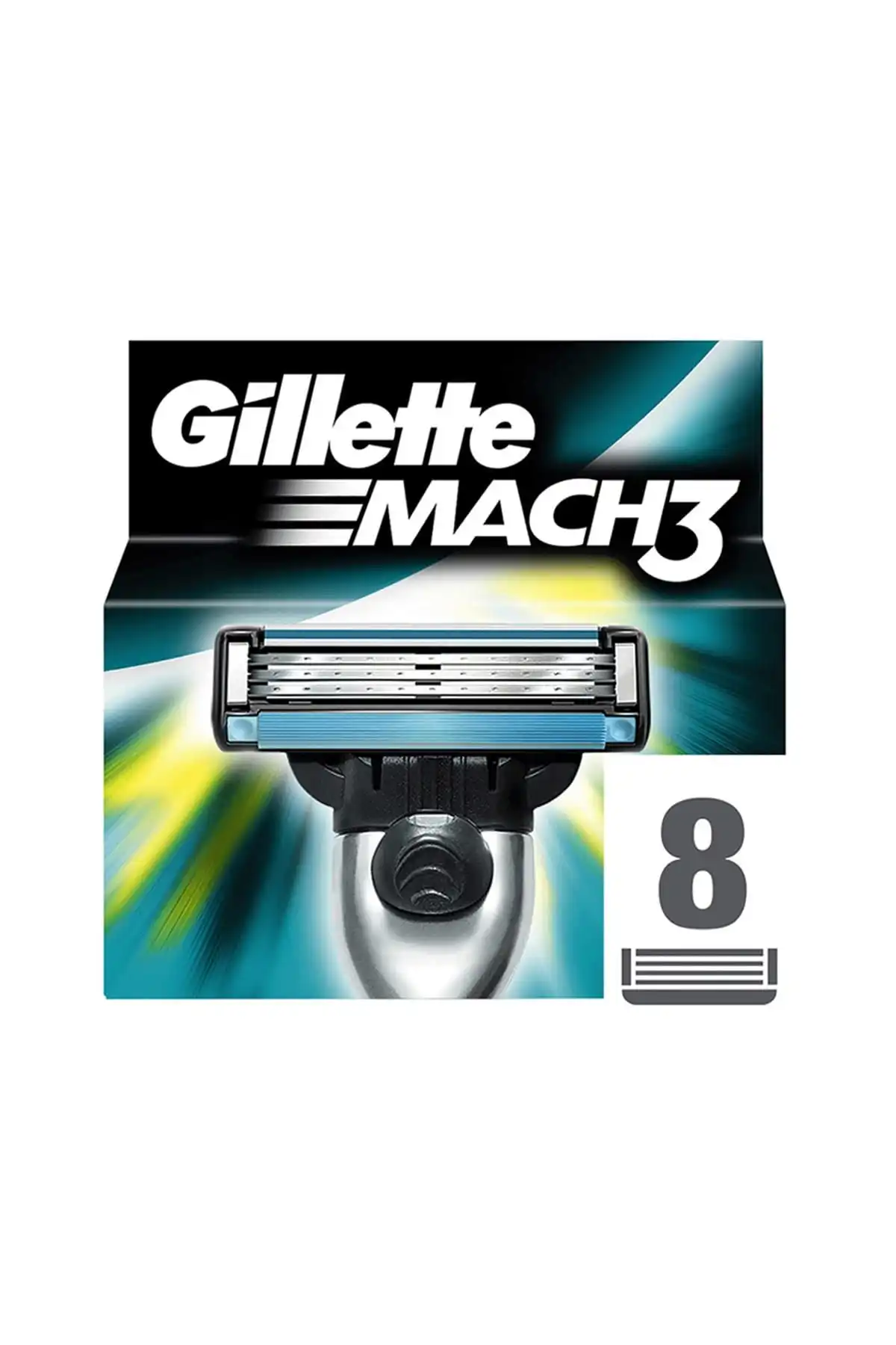 Gillette Mach3 Yedek 8'li Tıraş Bıçakları ile Kusursuz Tıraş Deneyimi