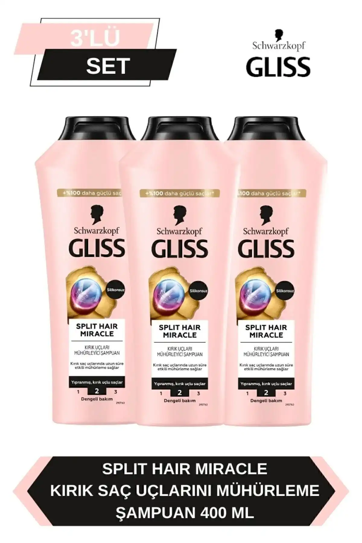 Gliss Split Hair Miracle Şampuan ile Saç Bakımınızı Güçlendirin