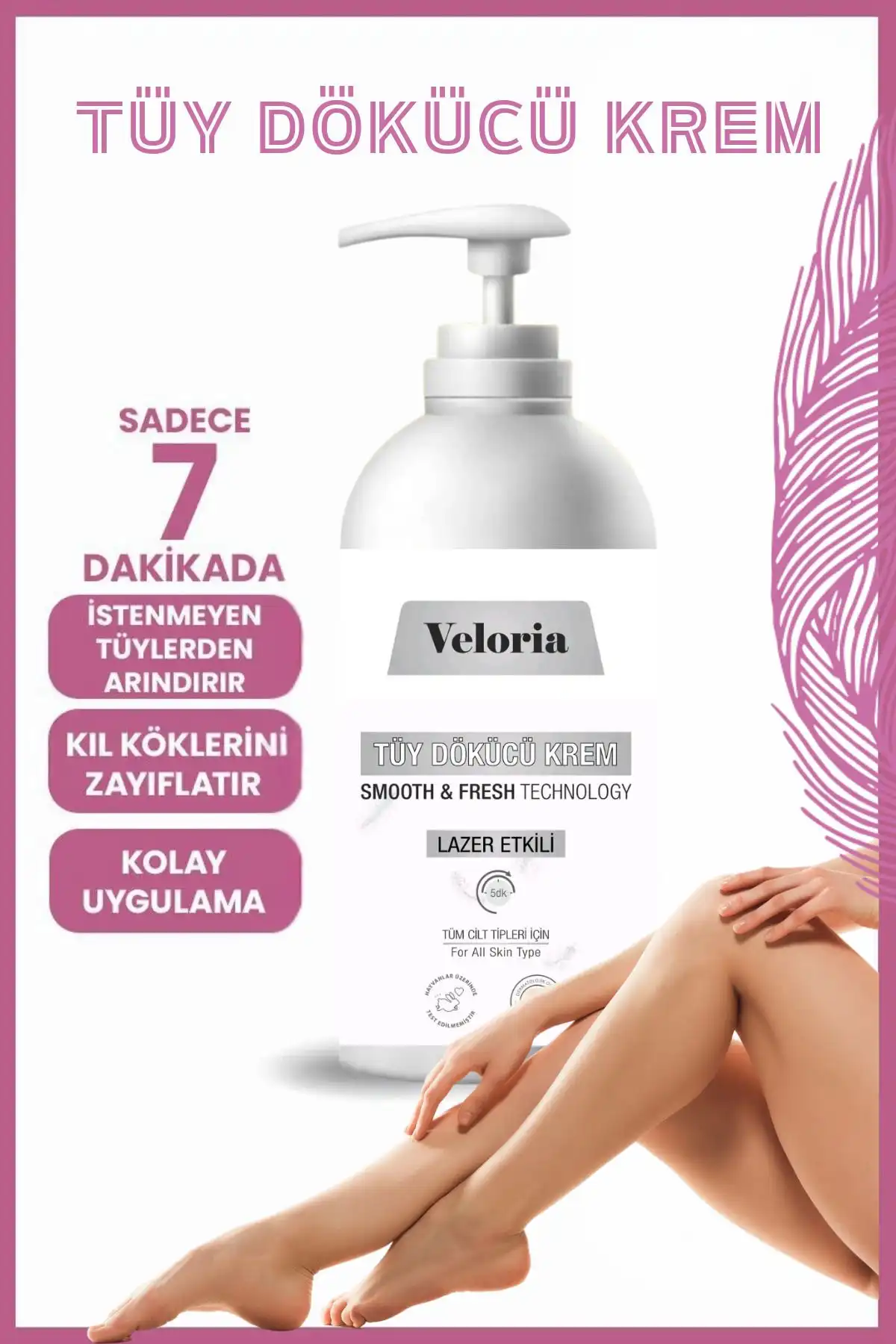 Veloria Cosmetics Tüy Dökücü Krem: Hassas Ciltler İçin Etkili Çözüm